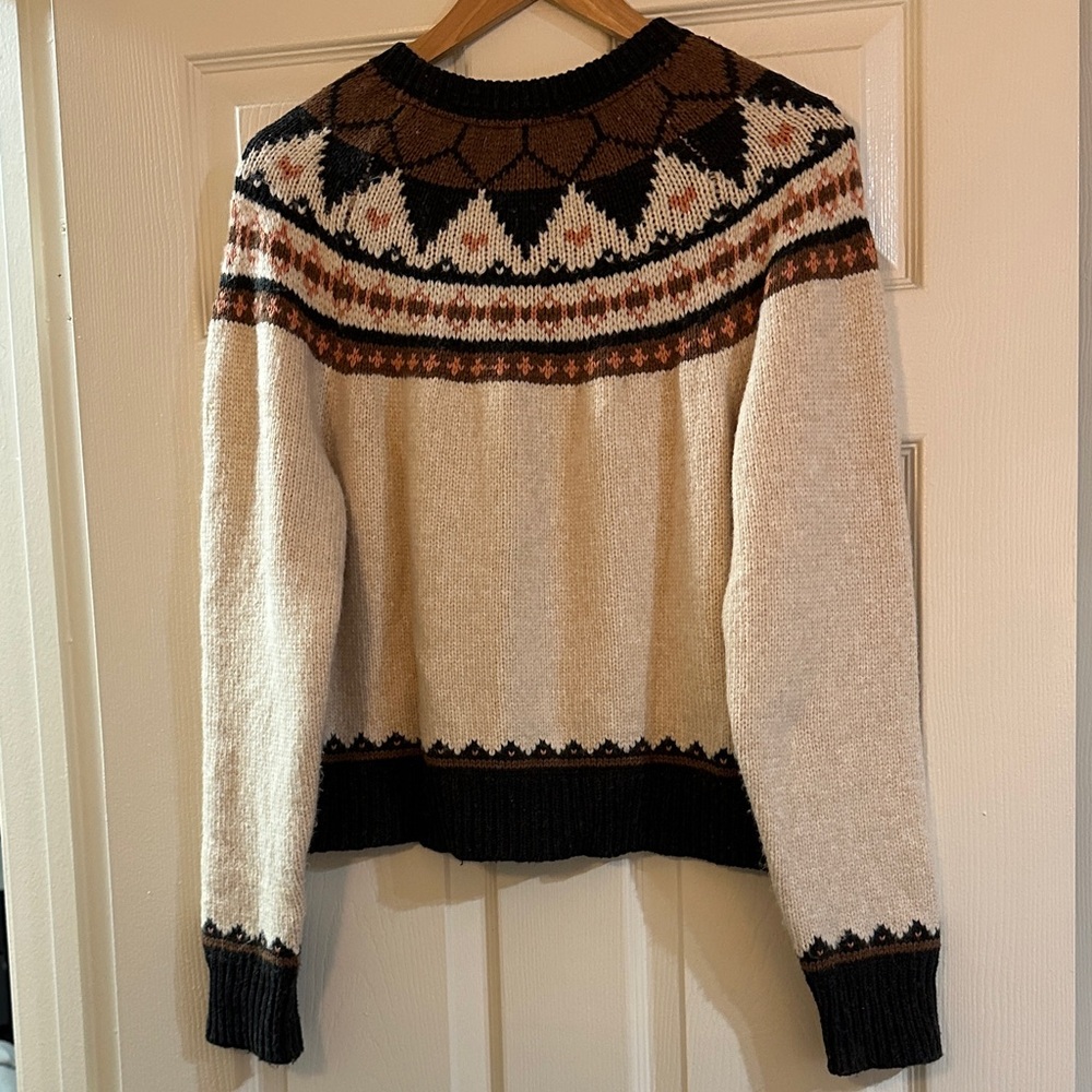 Marine Layer Black and Brown Patterned Cardigan - image 9